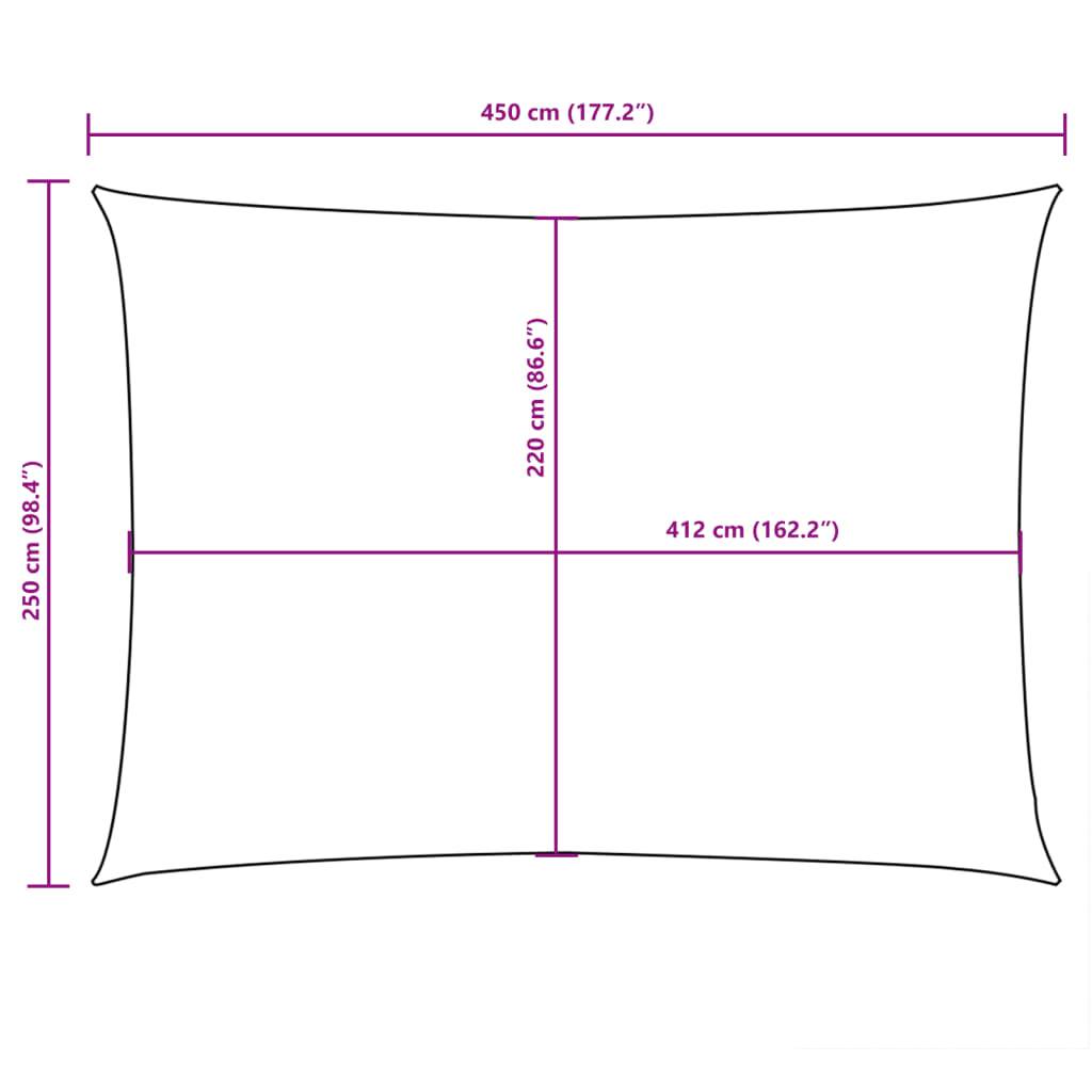 Voile de parasol - accessoire parasol - Tissu de remplacement pour parasol tissu oxford rectangulaire 2,5x4,5m anthracite - MEUBLE PRO - Image 10