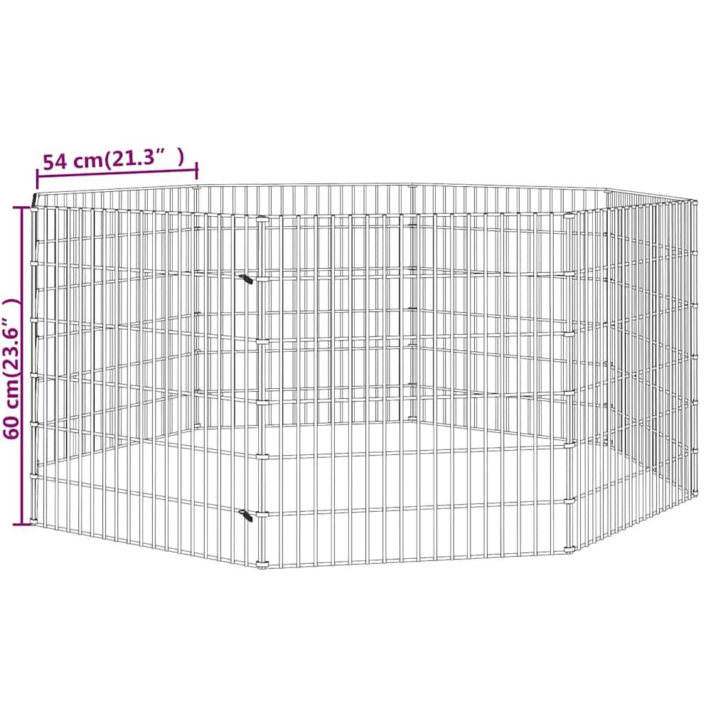 Vidaxl - Enclos pour animaux en liberté 8 panneaux 54x60cm fer galvanisé vidaXL 171574 - Image 9