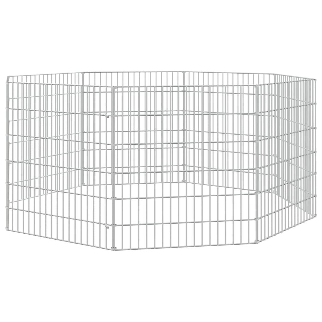 Vidaxl - Enclos pour animaux en liberté 8 panneaux 54x60cm fer galvanisé vidaXL 171574 - Image 2