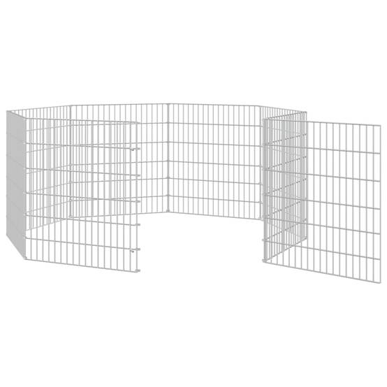Vidaxl - Enclos pour animaux en liberté 8 panneaux 54x60cm fer galvanisé vidaXL 171574 - Image 8