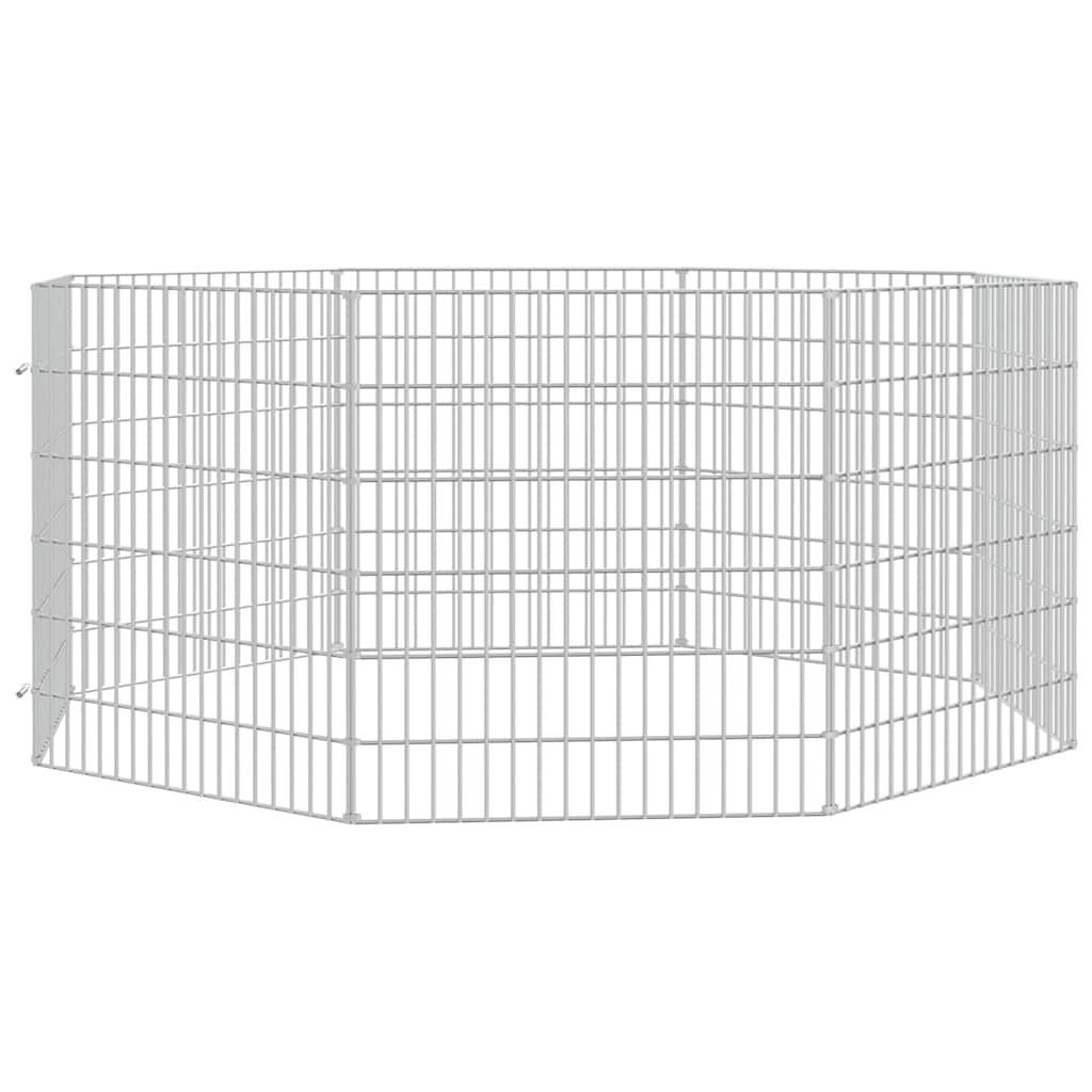Vidaxl - Enclos pour animaux en liberté 8 panneaux 54x60cm fer galvanisé vidaXL 171574 - Image 5
