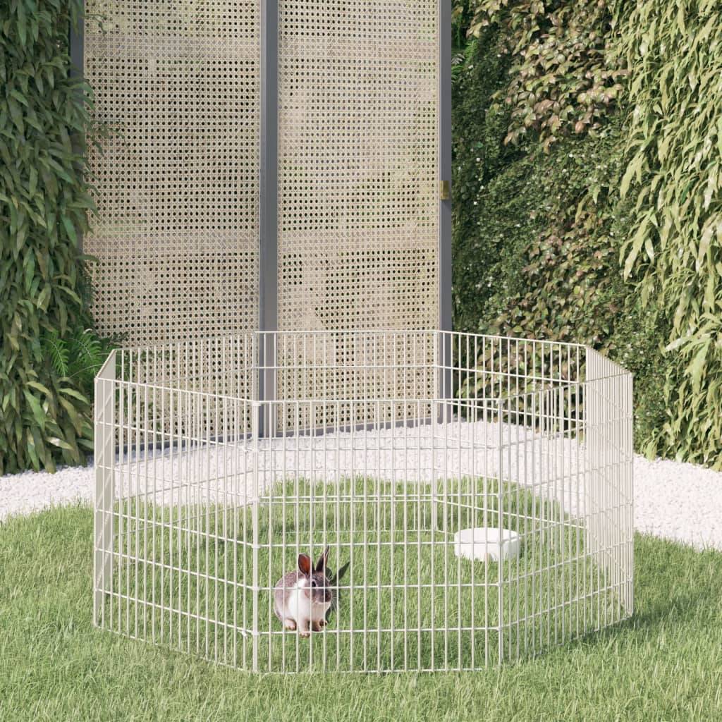 Vidaxl - Enclos pour animaux en liberté 8 panneaux 54x60cm fer galvanisé vidaXL 171574 - Image 1