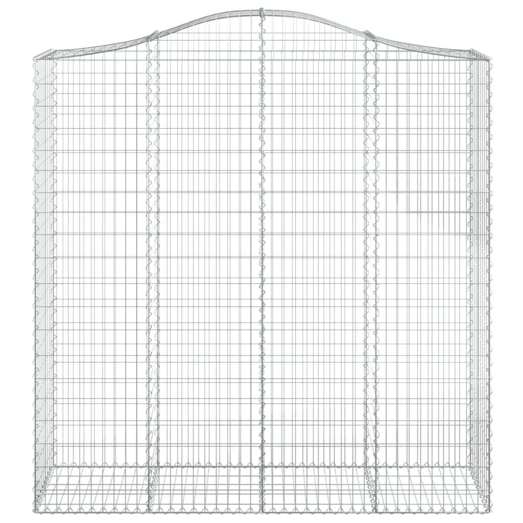 Vidaxl - Panier de gabions arqué 200x50x200/220 cm Fer galvanisé vidaXL 153400 - Image 4