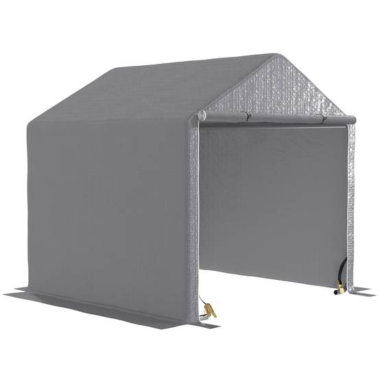 Abri Vélo Extérieur 2 x 2 x 2 m Cadre en Acier Galvanisé Imperméable et Résistant aux UV - Image 1