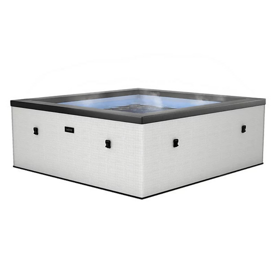 Netspa - Spa semi-rigide Netspa Idaho - 6 places Coloris Pebble Blanc 70/90 Airjets massants - Image 10