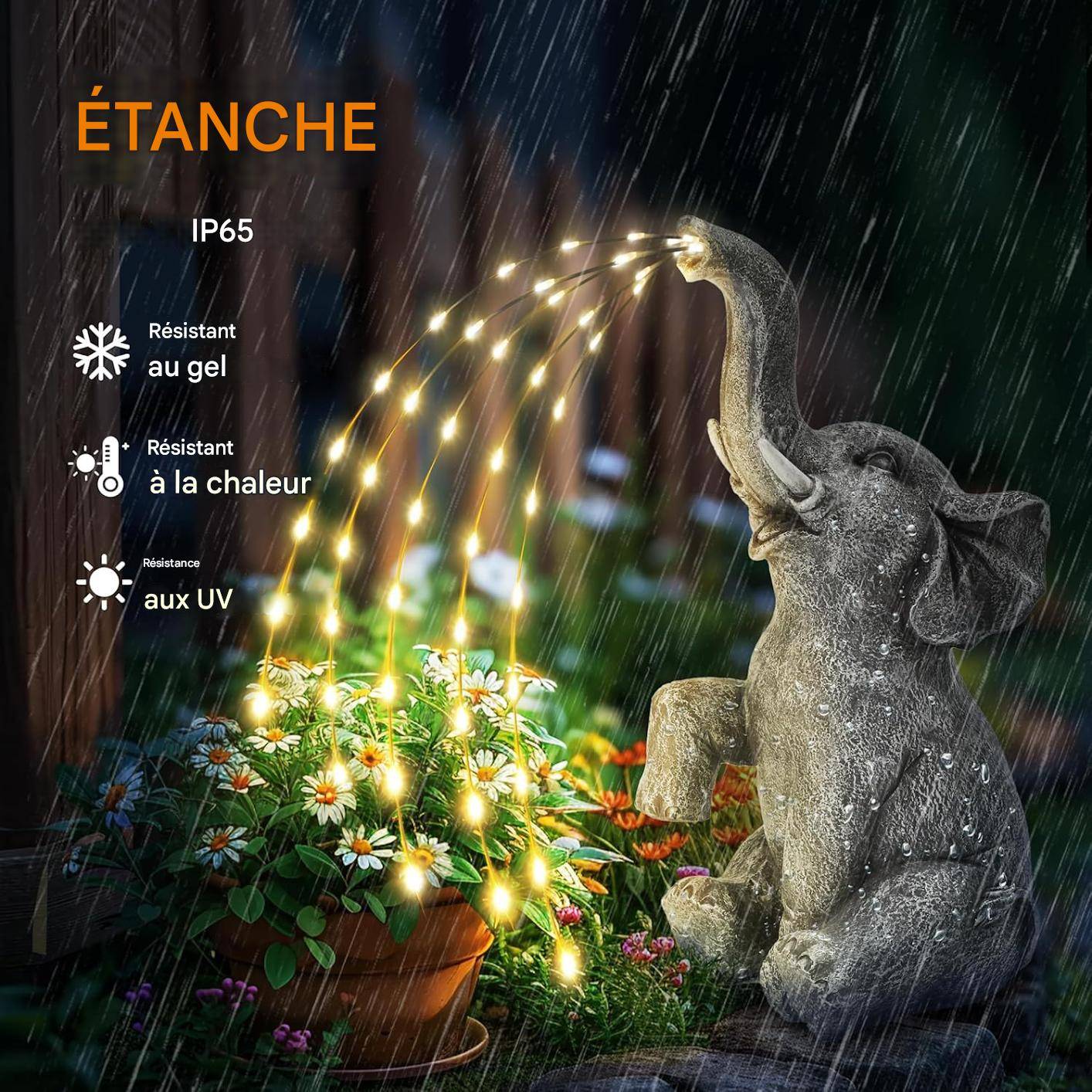 Statue d'Éléphant Décorative pour Jardin - IntiMeg - Image 2