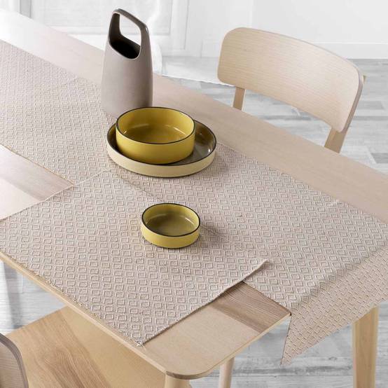 Chemin de Table en Jute "Danity" 35x140cm Beige - Image 2
