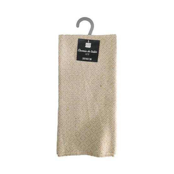 Chemin de Table en Jute "Danity" 35x140cm Beige - Image 4