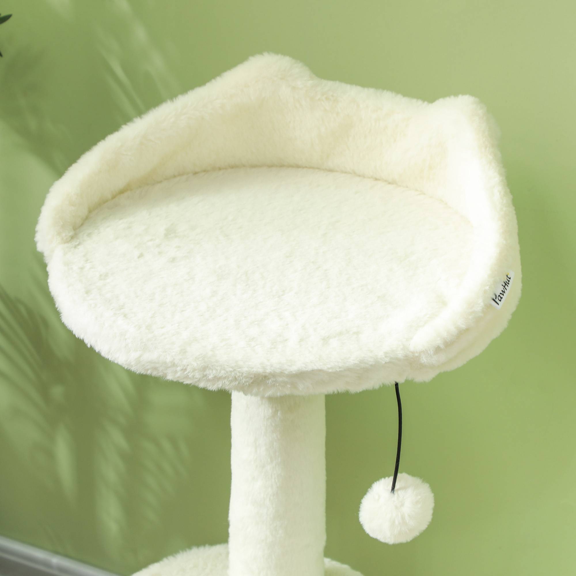 ComfortXL - Arbre à chat bois jonc chats cachette griffoir 60x40x79cm blanc - ComfortXL Outdoor Living - Image 10