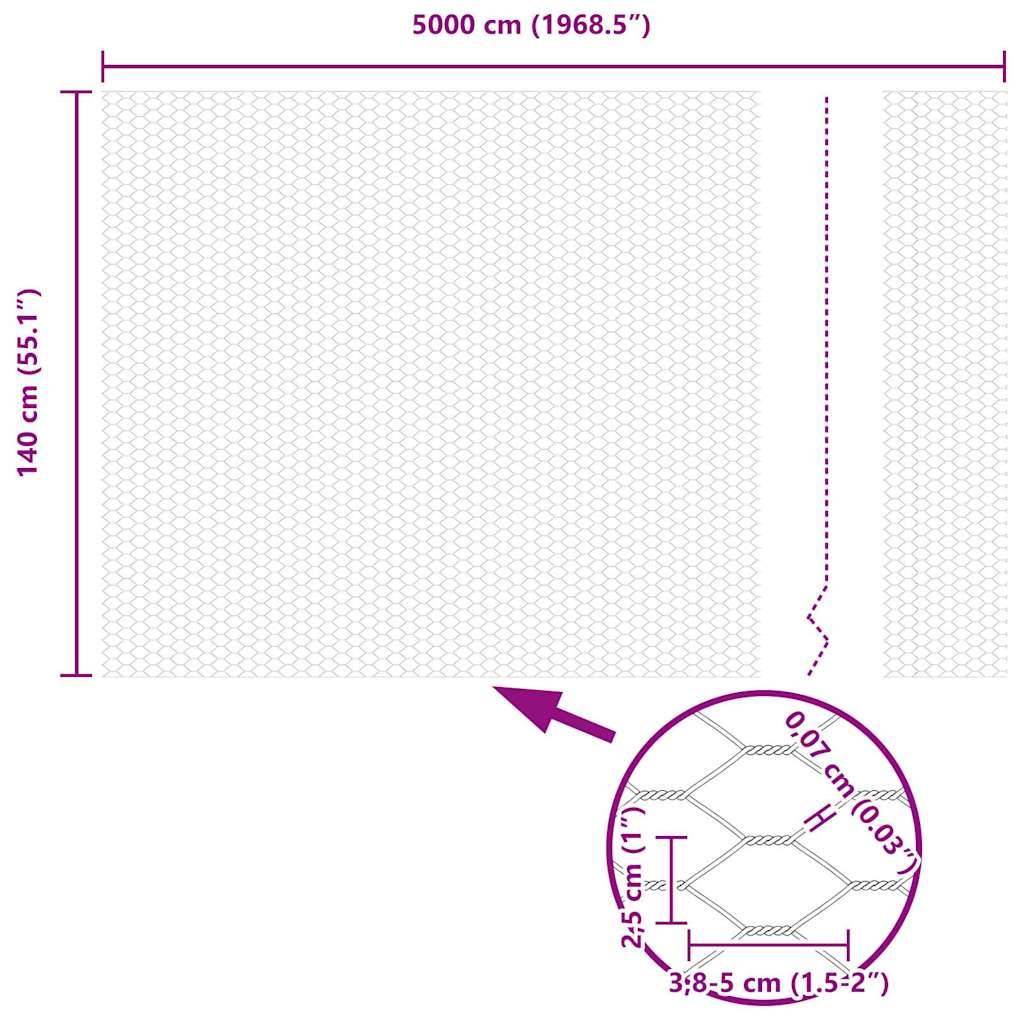 Clôture hexagonale PVC Gris 50 x 1,4 cm, Poids :10.7kg - PANGIVO - Image 9