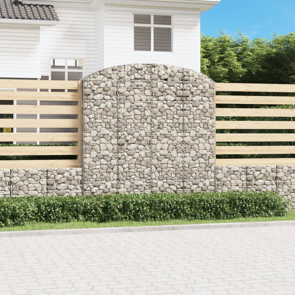 Vidaxl - Panier de gabions arqué 200x50x200/220 cm Fer galvanisé vidaXL 153480 - Image 1