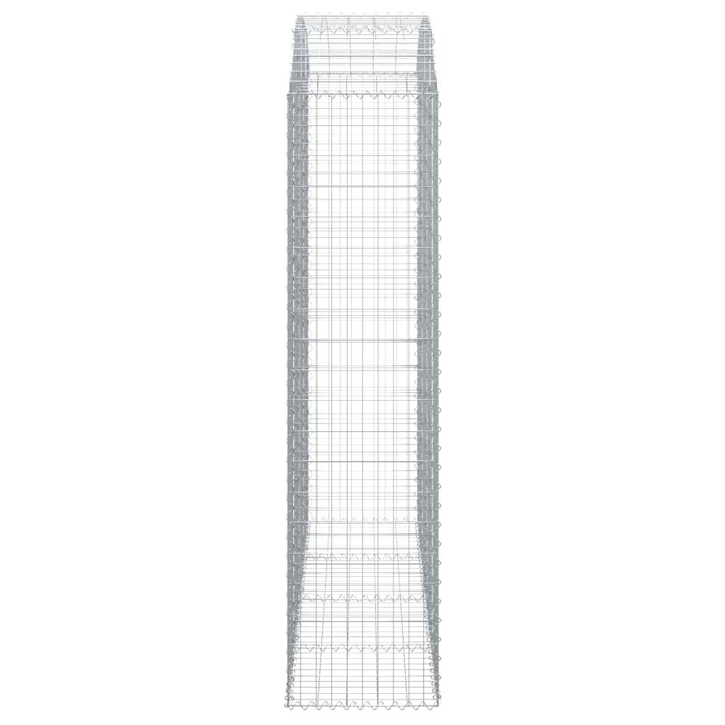 Vidaxl - Panier de gabions arqué 200x50x200/220 cm Fer galvanisé vidaXL 153480 - Image 5