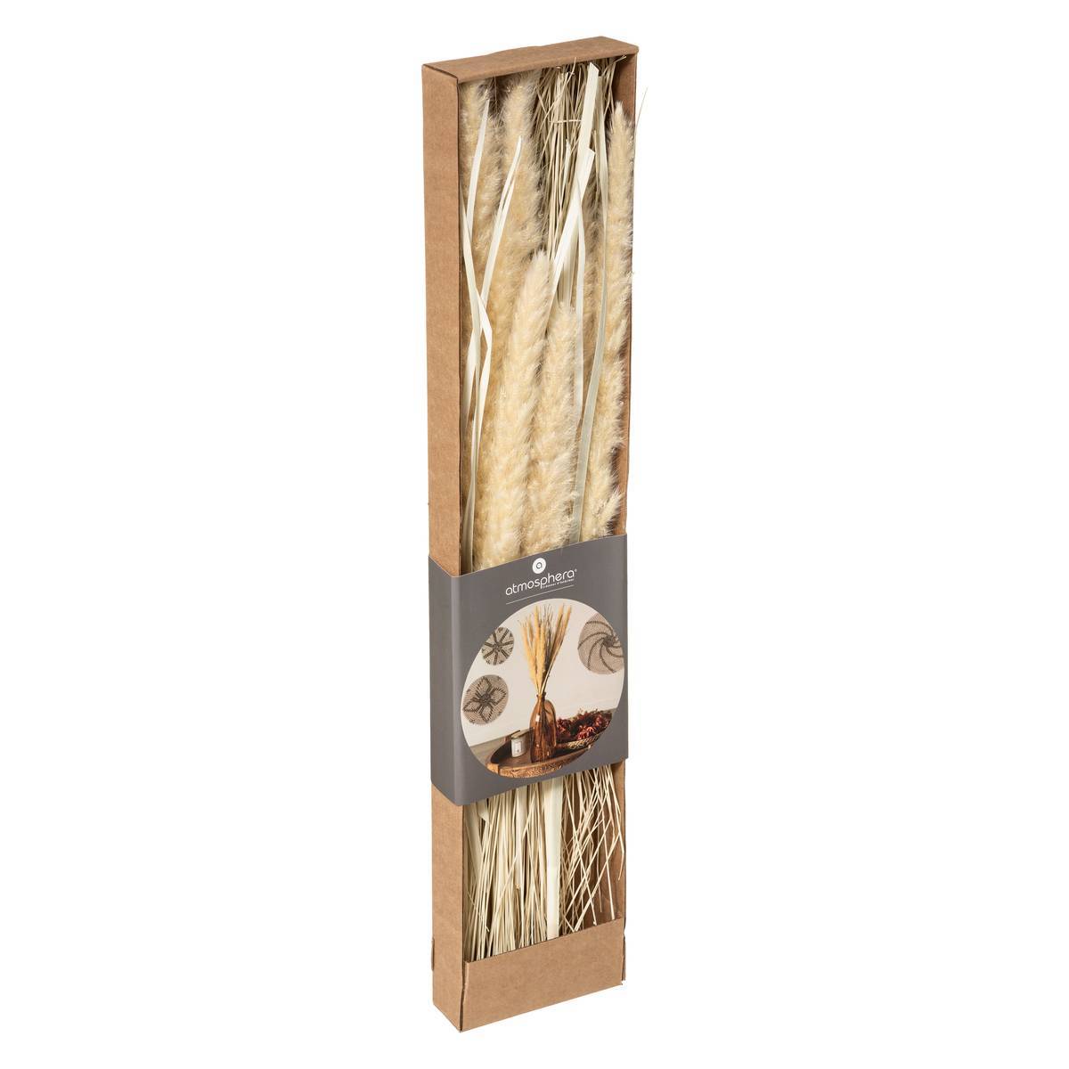 Atmosphera - Bouquet fleurs séchées boîte kraft H60cm - Atmosphera Créateur d'intérieur - Image 1