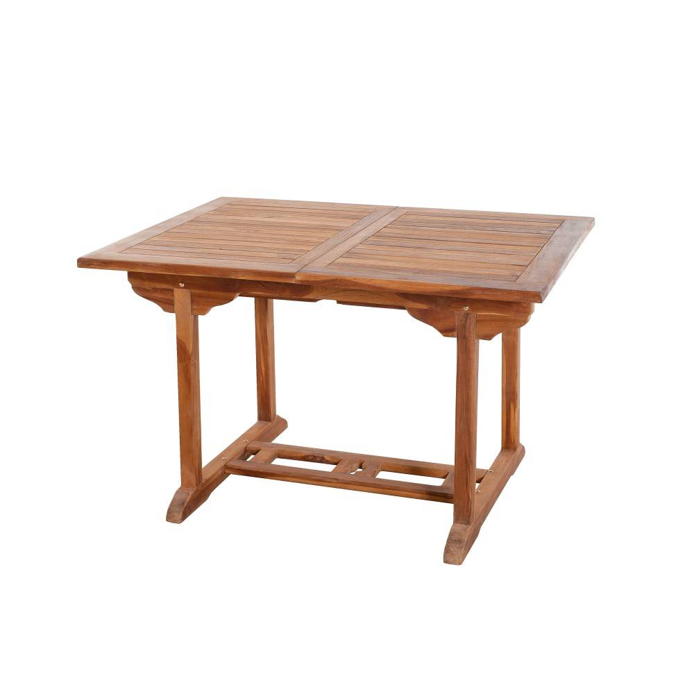 Macabane - MAEVA - Ensemble de jardin en bois teck huilé 6 pers table + 6 chaises - Image 3