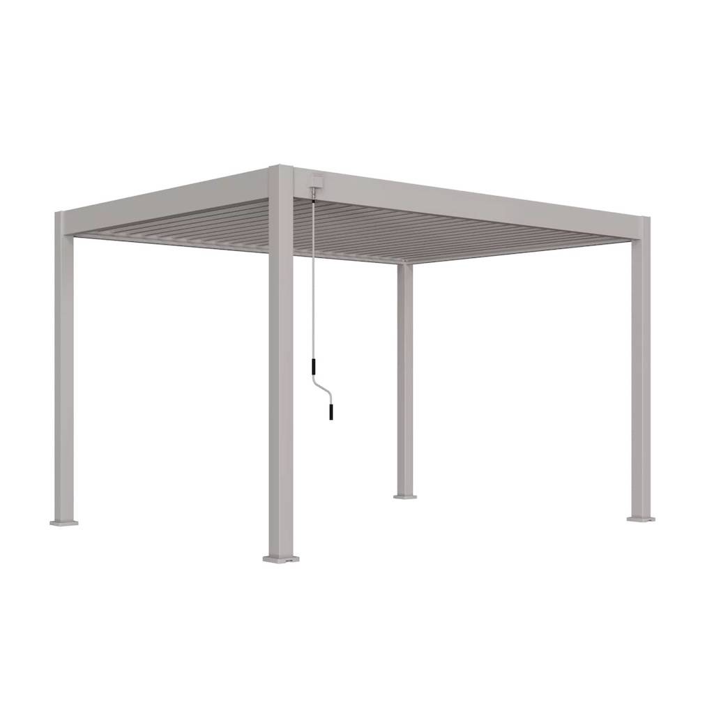 Chalet & Jardin - Pergola bioclimatique - Ombréa VS - autoportante - 3x4M - Beige sable - S1 - 300x400x258 cm - Image 2