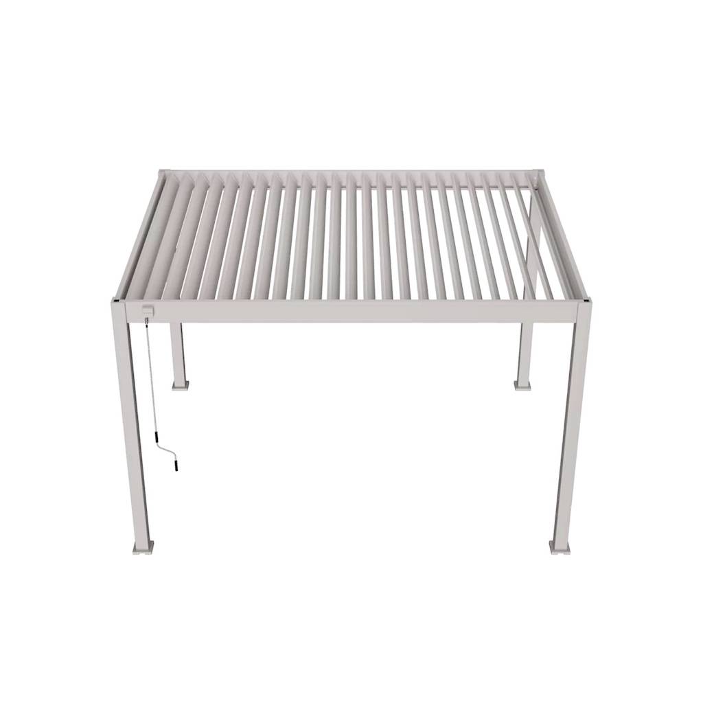 Chalet & Jardin - Pergola bioclimatique - Ombréa VS - autoportante - 3x4M - Beige sable - S1 - 300x400x258 cm - Image 3