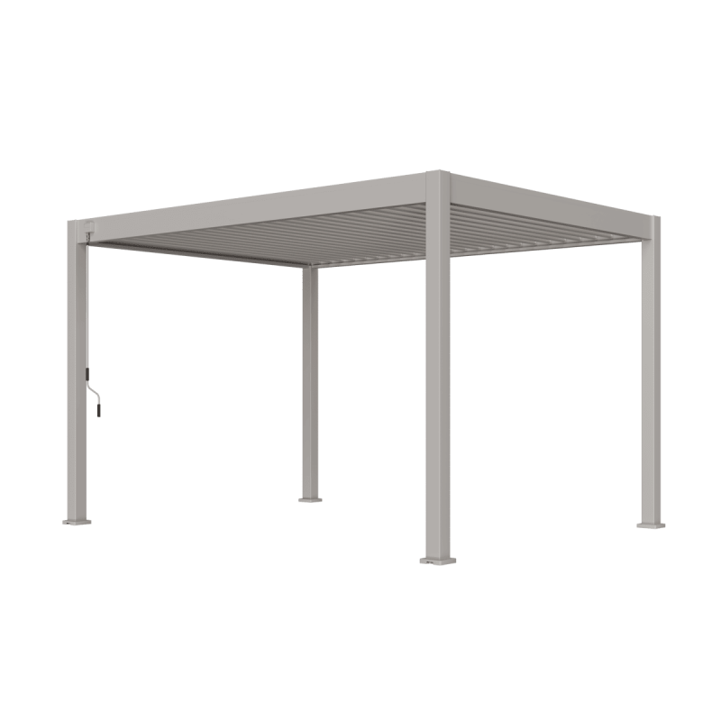 Chalet & Jardin - Pergola bioclimatique - Ombréa VS - autoportante - 3x4M - Beige sable - S1 - 300x400x258 cm - Image 6