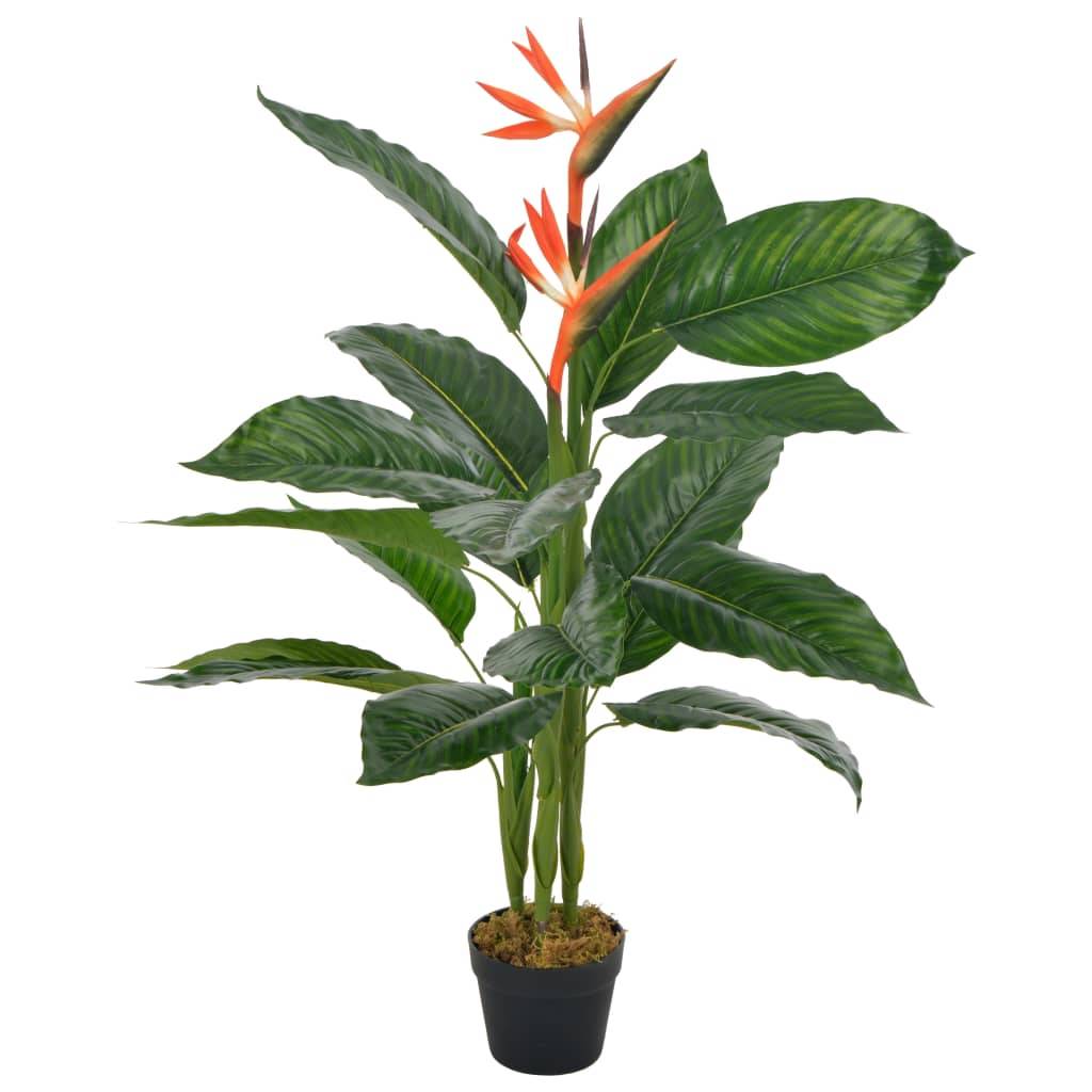 Vidaxl - Plante artificielle Strelitzia avec pot Rouge 100 cm