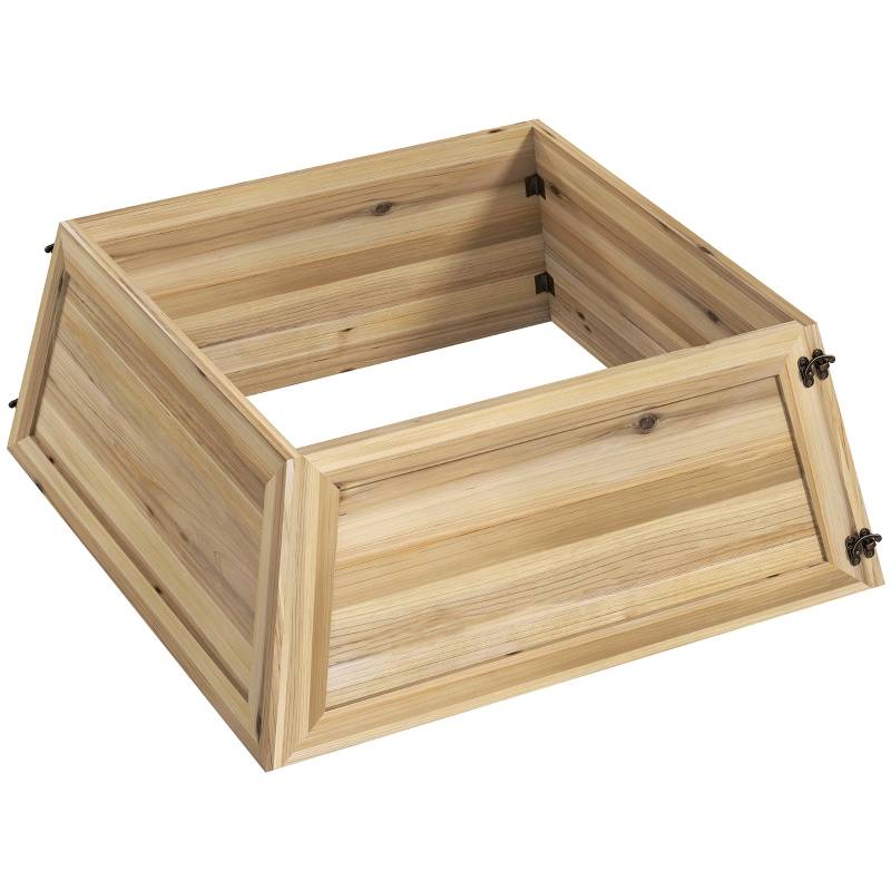 Cache-Pied de Sapin de Noël 65cm en Bois Style Rustique Naturel – ComfortXL Outdoor Living - Image 2