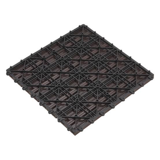 Set de 11 dalles de jardin Schramberg en bois composite 1m² 30 x 30 x 2,2 cm marron foncé en.casa - Image 5