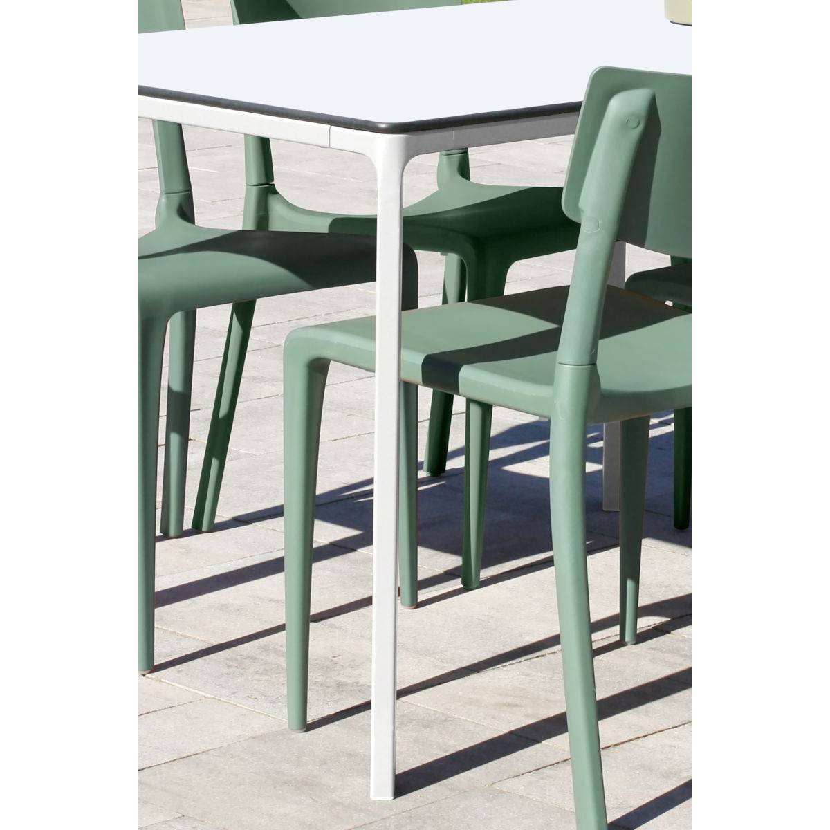 Dcb Garden - Table de Jardin 6 Places "Meet" 160cm Blanc - Image 3