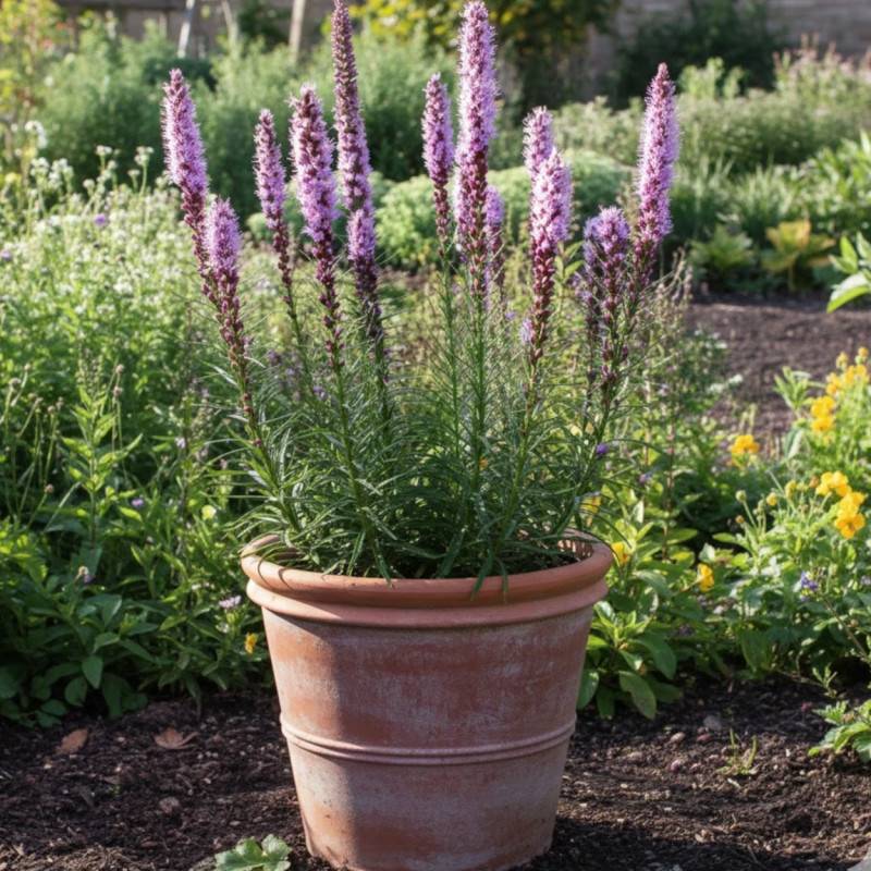 Plume du Kansas Floristan Violett, Liatris à fleurs Violette/ - feuillage Caduc - Godet - 5/20 cm - Image 3