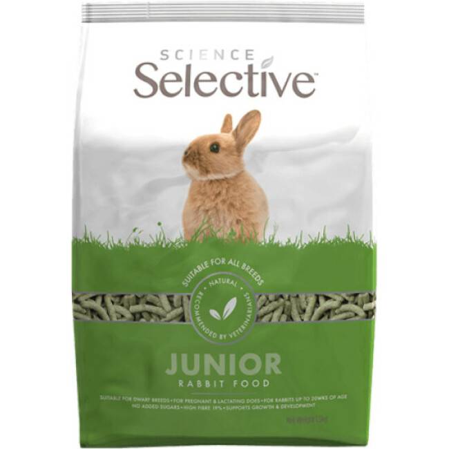Nourriture pour lapin junior Science Selective Supreme Sac 1,5 kg