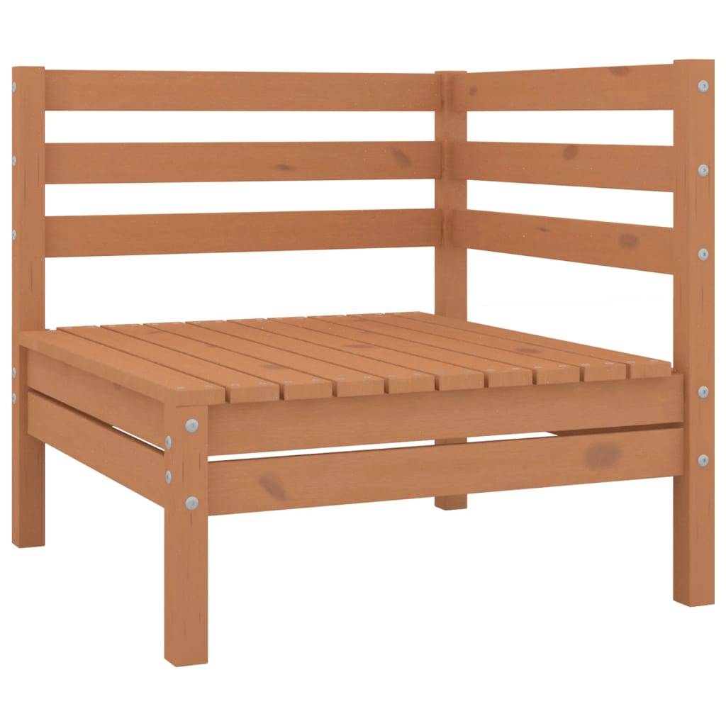 Helloshop26 - Salon de jardin meuble d'extérieur ensemble de mobilier 11 pièces bois de pin massif marron miel - Image 1