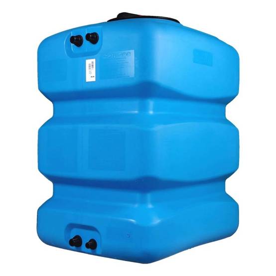 Cuve récupération eau de pluie 500L - Réservoir aérien compact bleu - Polyéthylène - ELBI CPN - Image 1