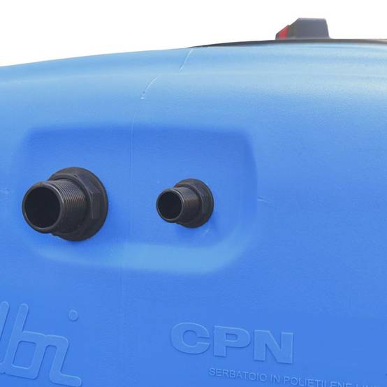 Cuve récupération eau de pluie 500L - Réservoir aérien compact bleu - Polyéthylène - ELBI CPN - Image 4