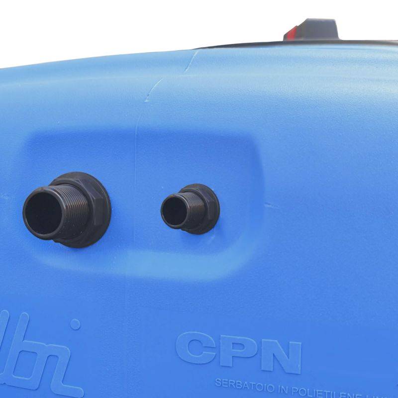 Cuve récupération eau de pluie 500L - Réservoir aérien compact bleu - Polyéthylène - ELBI CPN - Image 4