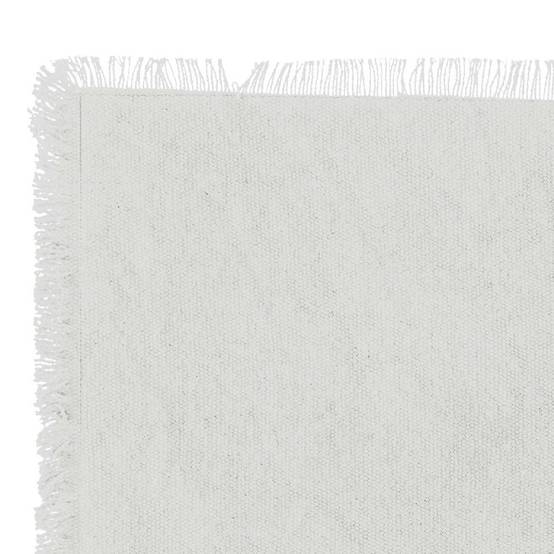 Set de table à franges - SECRET DE GOURMET - Coton - Blanc - Image 2