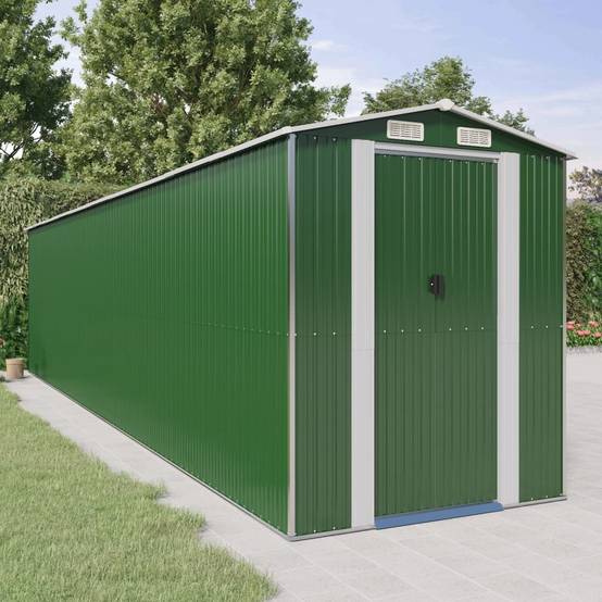 Vidaxl - Abri de jardin Vert 192x855x223 cm Métal galvanisé vidaXL 3147435 - Image 1