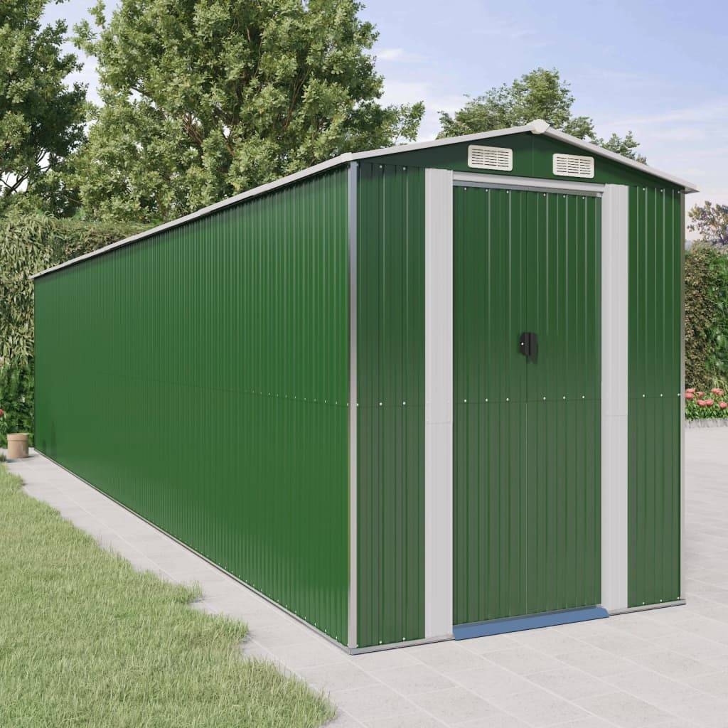 Vidaxl - Abri de jardin Vert 192x855x223 cm Métal galvanisé vidaXL 3147435 - Image 1