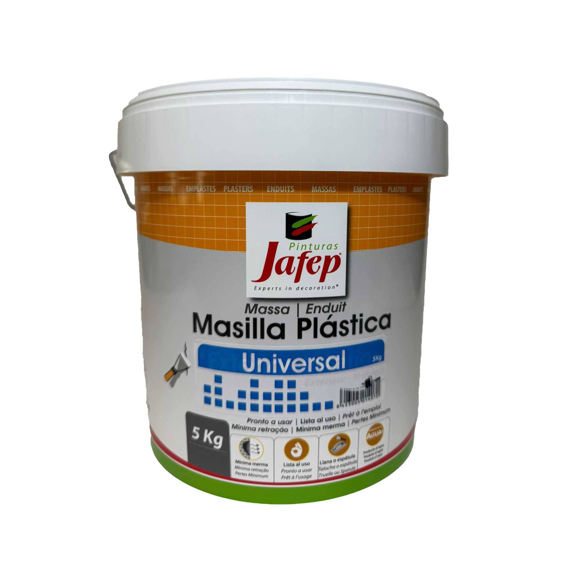 Enduit blanc Jafep – Extérieur et Intérieur, prêt à l'emploi - 5 kg