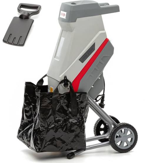 Broyeur de végétaux électrique 2500W Sac 45L 2 Lames acier trempé Branches jusqu'à 45mm IKRA - Image 1