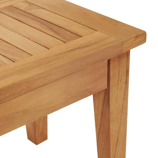 ComfortXL - Salon de Jardin Teck Massif Banc 2 Places et Table Basse pour Terrasse Extérieur Marron – ComfortXL Outdoor Living - Image 5