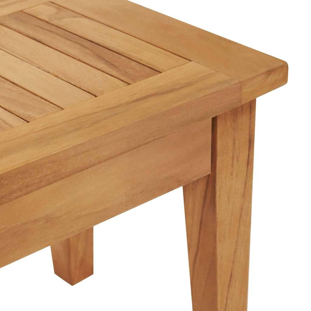 ComfortXL - Salon de Jardin Teck Massif Banc 2 Places et Table Basse pour Terrasse Extérieur Marron – ComfortXL Outdoor Living - Image 5