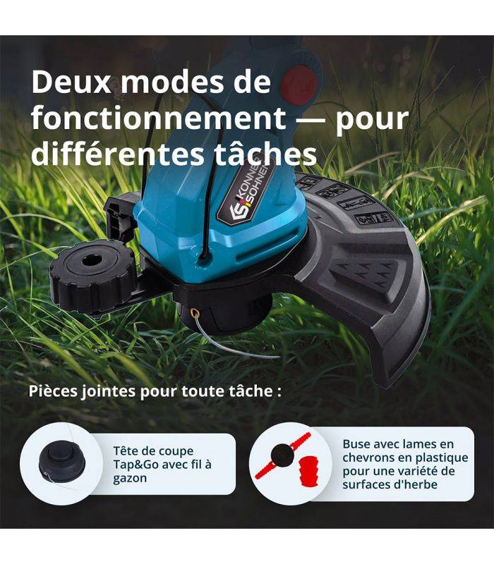 Coupe-bordures à batterie sans batterie ni chargeur Könner & Söhnen KS GT-20V - Image 5