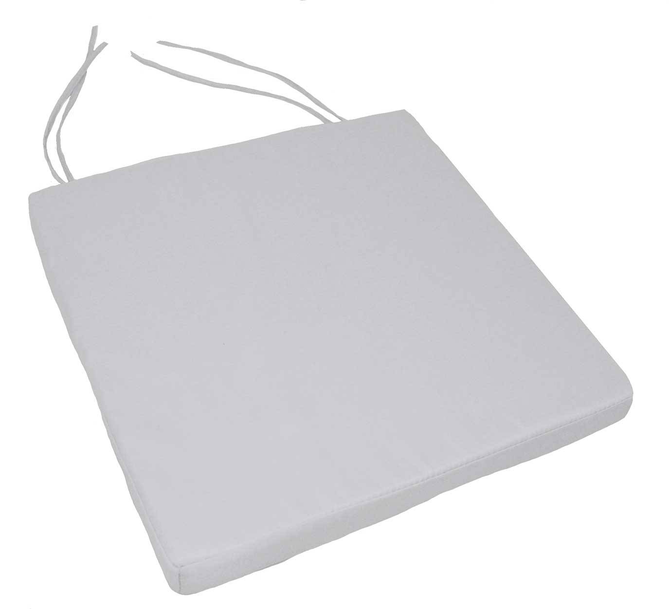 Home Maison - Galette de chaise extérieur imperméable et déhoussable MINORQUE - HOME MAISON - Polyester - Gris Perle - Image 1
