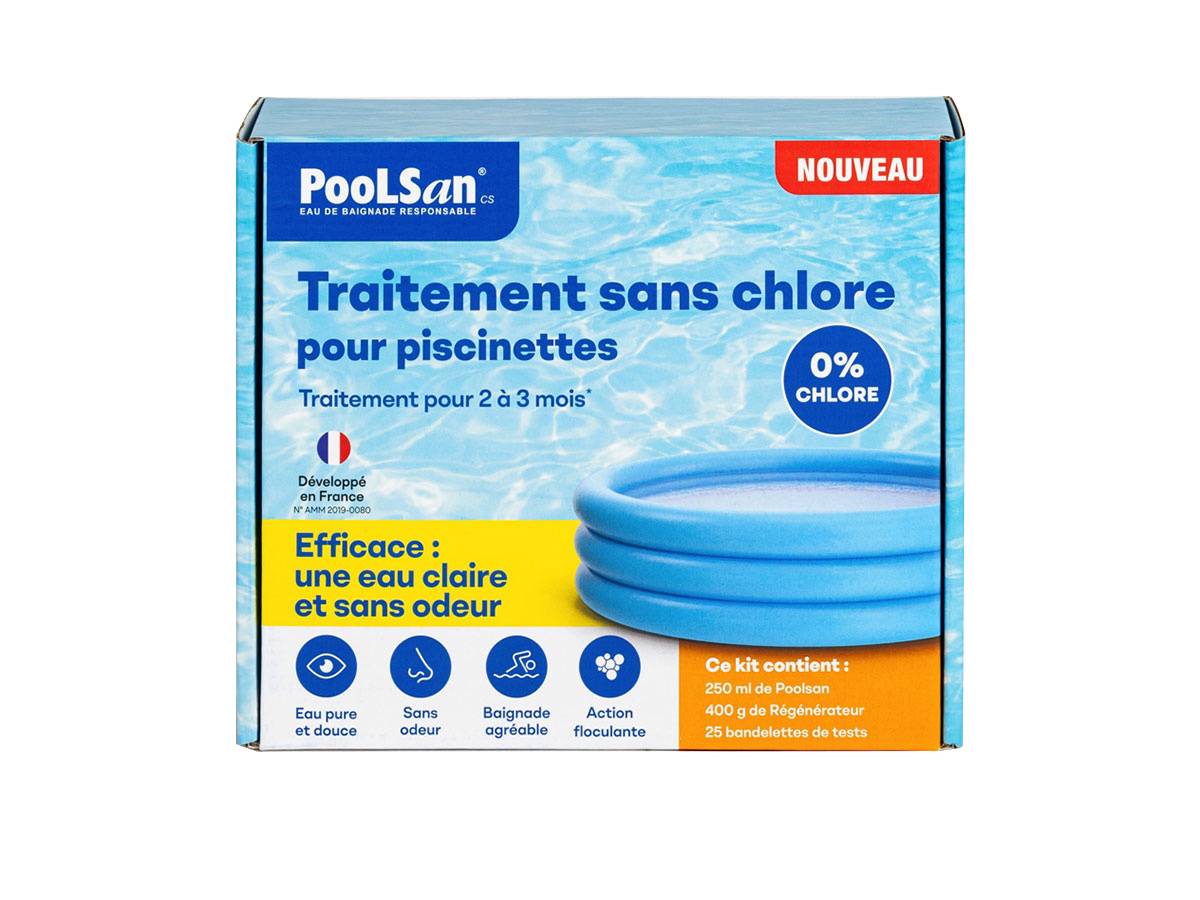 Poolsan - BSI - PooLSan - Kit Sans Chlore pour Désinfection des Petites Piscines Gonflables - Jusqu'à 2 A 3 Mois - Elaboré en Europe - Image 3