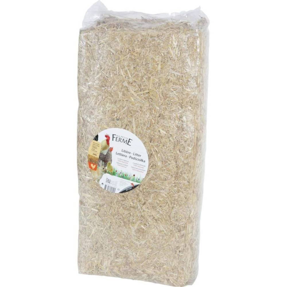 Animallparadise - Paille naturelles 240 litre ( 8 kg) litière animaux basse-cour, - Image 1