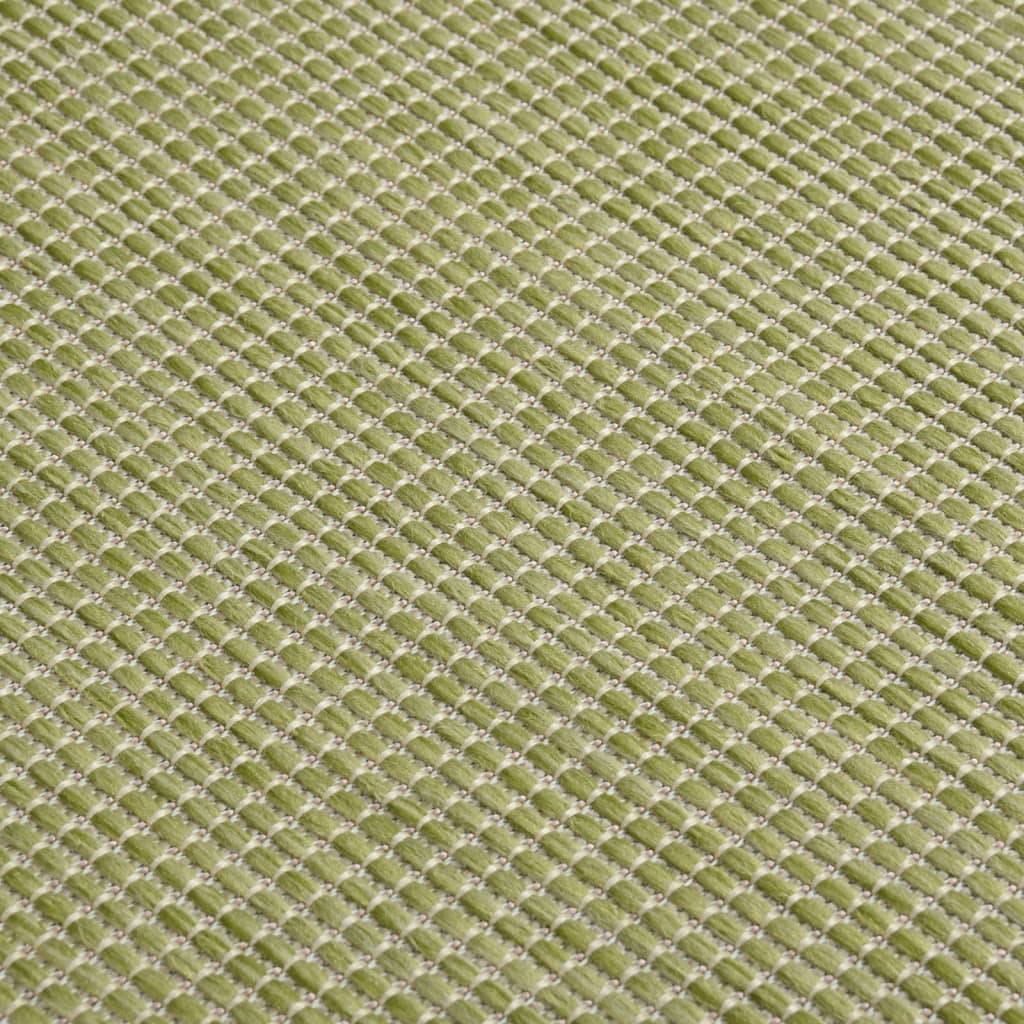 Grand Tapis de Terrasse Tissage Plat en PP Intérieur Extérieur Résistant Vert 160x230 cm – ComfortXL Outdoor Living - Image 5