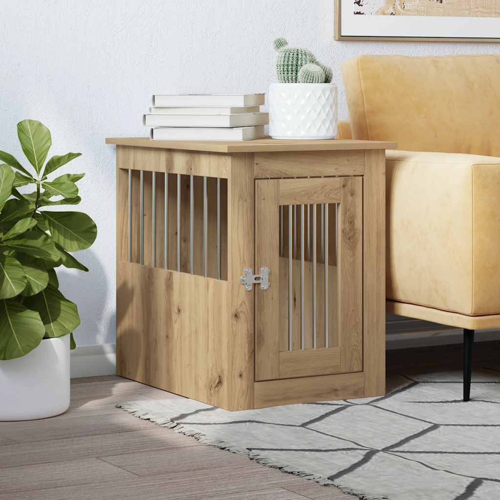 Vidaxl - Meuble de cage pour chiens chêne artisanal 45x62x59 cm vidaXL 857637 - Image 1
