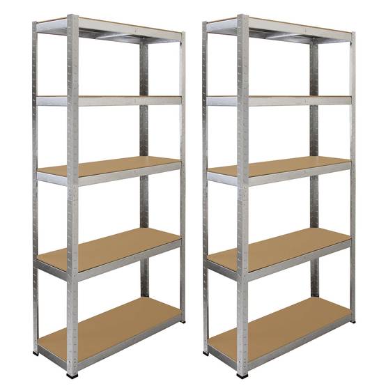 Monstershop - Lot de 2 Etagères de Rangement de 90cm & 1 Etagère d’Angle Galwix - Image 2
