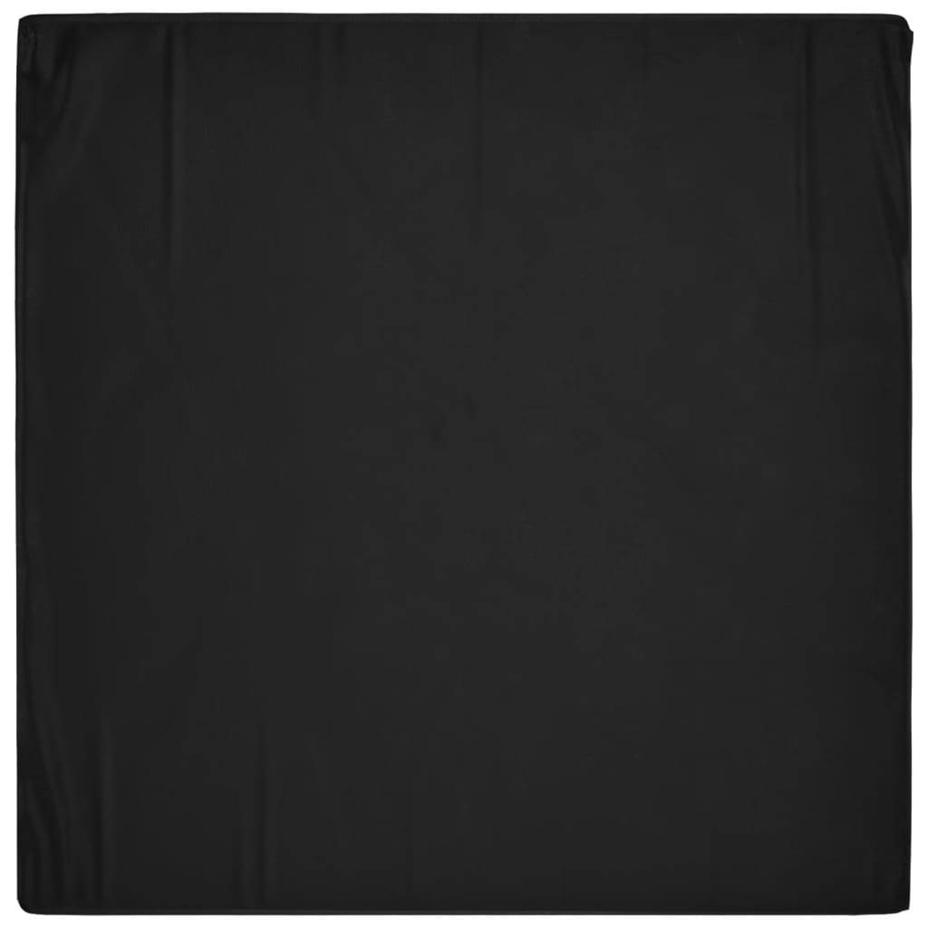 Housse de Protection Carrée PE pour Table de Jardin 4 Chaises Imperméable Noir 125x125x75 cm – ComfortXL Outdoor Living - Image 6