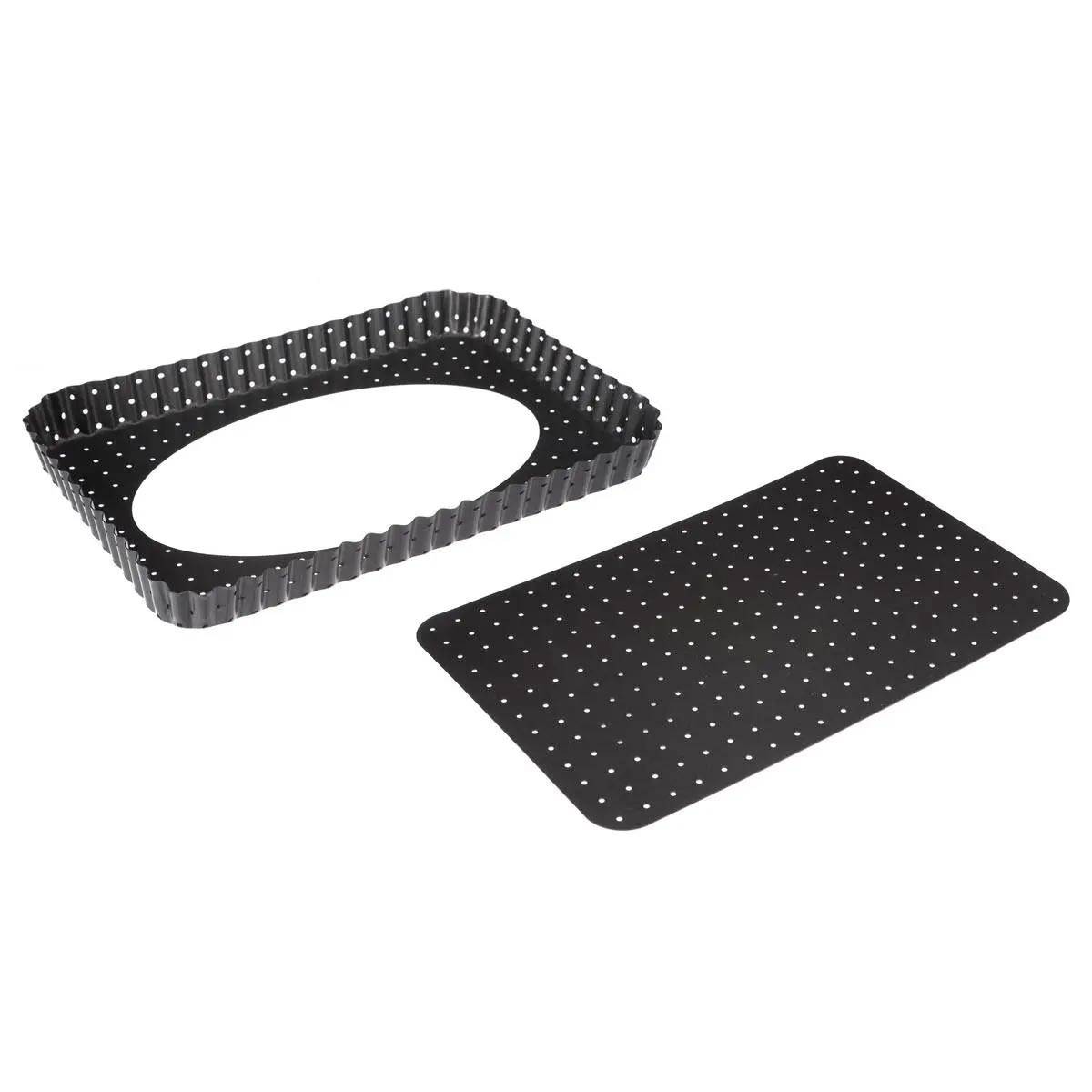 Moule Rectangulaire en Métal "Amovible" 31cm Gris - Image 2
