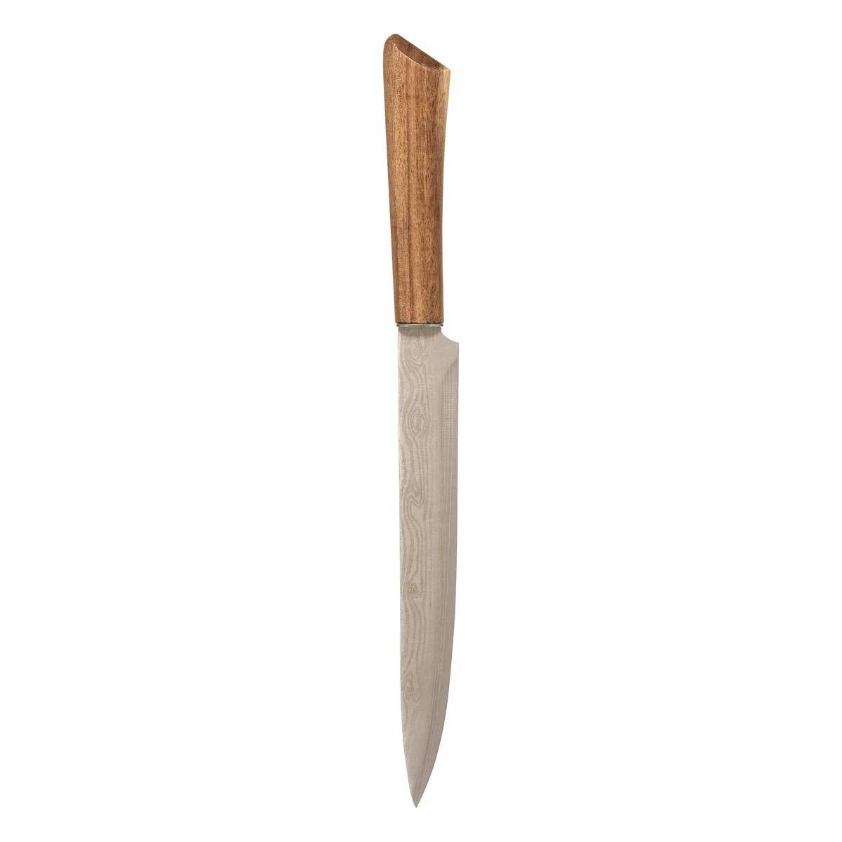 Bloc 5 Couteaux en Bois "Acacia" 36cm Marron - Image 2
