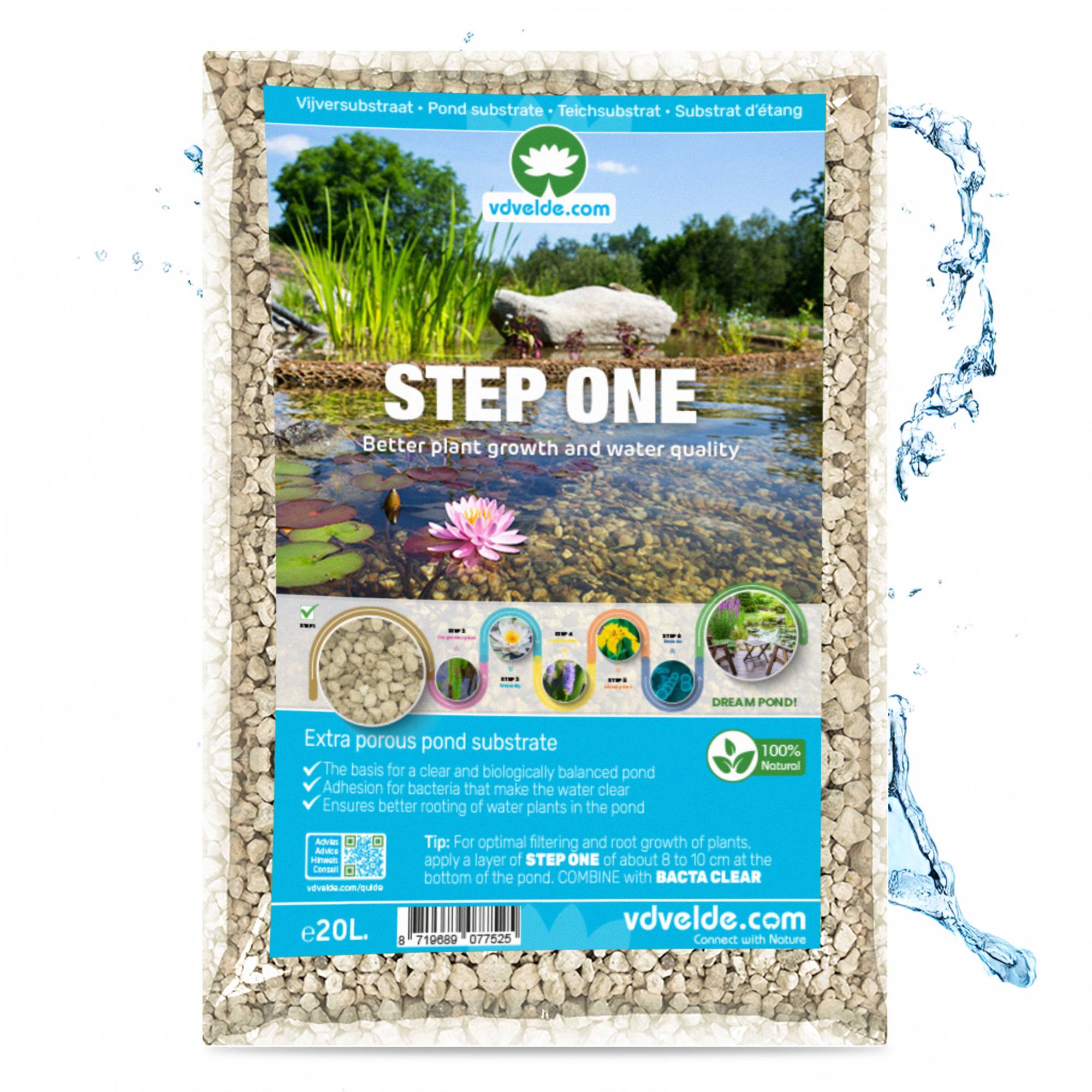 STEP ONE Substrat pour Bassin 20L - Pour plantes aquatiques - Image 1