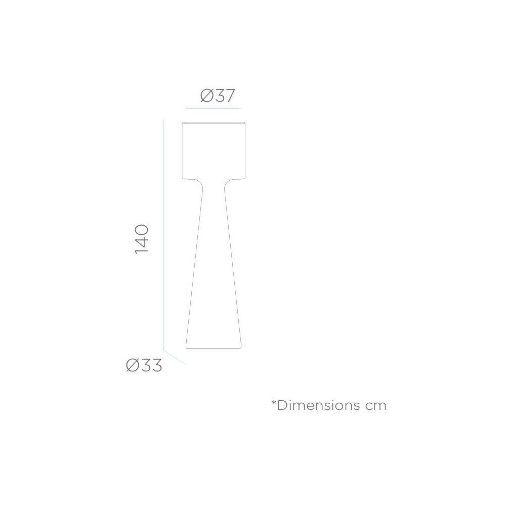 Lampadaire extérieur à led Grace 140 cm Batterie rechargeable - Image 3